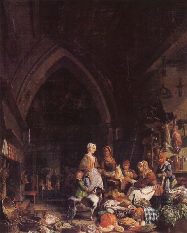 Cuvelier Hippolythe Les Halles de Saint-Omer china oil painting image